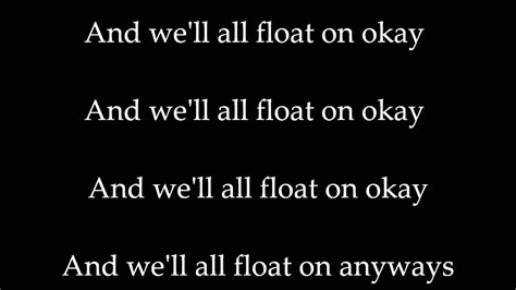 modest mouse float on lyrics meaning